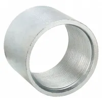 This straight threaded pipe fitting connects two male-threaded pipes in a straight line. Rated for a maximum operating pressure of 300 psi at 77°F, it is suitable for medium-pressure applications in water, air, oil, and steam lines. Constructed from steel, the fitting has a 2-inch nominal size on both ends
