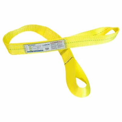 STREN-FLEX Web Sling: Type 4, Polyester, 1 Plies, 16 ft Sling Lg - High-Visibility Polyester Twisted-Eye Web Slings