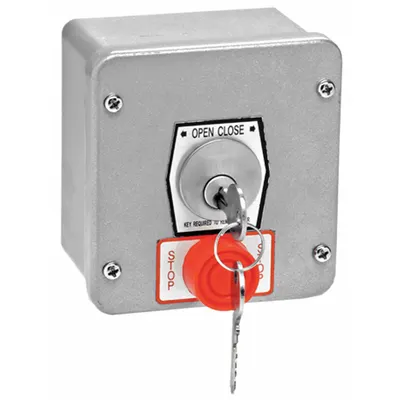 AMERICAN GARAGE DOOR SUPPLY Keyswitch: Open-Close-Stop - Keyed Garage Door Opener Stations