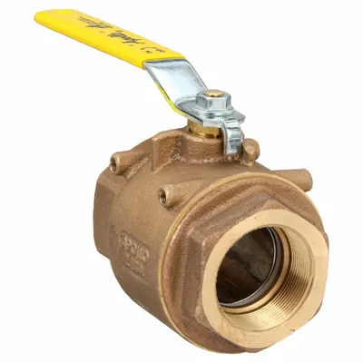 APOLLO Manual Two-Way Ball Valve: 2 in, Bronze, Straight, FNPT x FNPT - Bronze Ball Valves