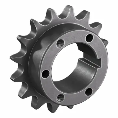 TSUBAKI Sprocket: For 60 Chain, 16 Teeth, 3.845 in Pitch Dia, 4.221 in Outside Dia - Size 60 Bushed-Bore Roller Chain Sprockets