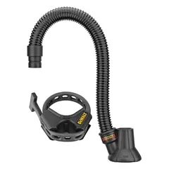 Separate vacuum attachment for use with D25960K and D25980K demolition hammers. Maximum vacuum hose diameter is 1 1/4 in. Enables dust collection during chiseling applications.