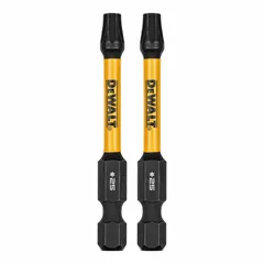 Impact-rated Torx bit with a hex shank for use with impact drivers. Features a torsion zone that absorbs peak torque to reduce breakage during high-torque fastening. Suitable for driving screws into metal or wood in construction and industrial applications.