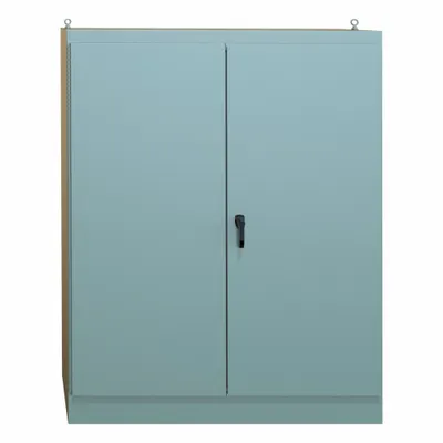 HAMMOND Enclosure: Steel, 90 in x 72 in x 24 in, NEMA 12, Solid Cover, Hinged - Steel Dust-Tight Enclosures