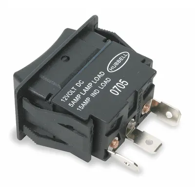 HUBBELL WIRING DEVICE-KELLEMS MR123MSP General Purpose Rocker Switch - General Purpose Rocker Switches