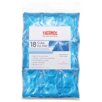 THERMOS Reusable Ice Pack: Cube, 12 in Overall Lg, 9 in Overall Wd, 1/2 in Overall Thick - Flexible Gel Ice Packs