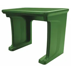 Floor-mount desk from the Endurance series, constructed of polyethylene. Overall dimensions: 30 in wide, 24 in deep, 29 in high. Suitable for use in industrial environments requiring a chemical-resistant work surface.