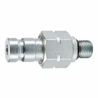 PARKER Nipple: 1/8 in, M10x1 Thread Size, Male Metric, Metric, Steel, 0.8 g/min Max Flow Rate (MPN PD357)