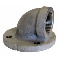 Metal Pipe Elbow: 2 1/2 in x 2 1/2 in, Flange x Threaded, Class 125, 175 psi @ 150° F, 90° Elbow (MPN 0300200201)