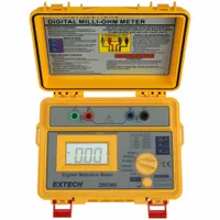 EXTECH Milli Ohmmeter: 200 microohm to 2 kiloohm, Digital, No Output, Low Resist (MPN 380580)
