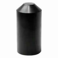 ELECTRIDUCT Heat Shrink End Caps: 2.17 in I.D. Before Shrinking, 1 in I.D. After Shrinking, 10 PK (MPN HSEC-200-UV-BK-10PK)