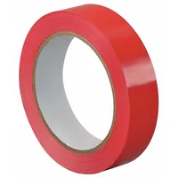 Bag Sealing Tape: 3/8 in Tape Wd, 72 yd Tape Lg, Red, 2.4 mil Tape Thick, UPVC (MPN TC414)
