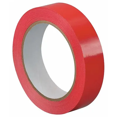 TAPECASE Bag Sealing Tape, Red, UPVC, 72 yd Length, 2.4 mil Thick, MPN TC414