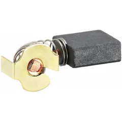 Replacement brush and lead assembly for miter saws. Restores electrical contact and motor brush function to maintain cutting performance.
