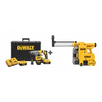 DEWALT Cordless Rotary Hammer Kit: L-Shape, 20V DC, SDS-Plus, 1/2 in max, 6.0 Ah, 2.6 ft-lb (MPN DCH293R2/DWH304DH)