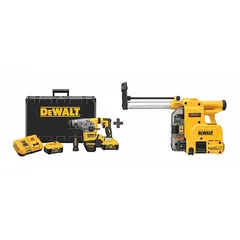 This cordless rotary hammer operates on 20V DC and features an SDS-Plus bit system with a 1/2 in maximum capacity and 2.6 ft-lb of impact energy. It delivers an impact rate of 0 to 4,000 bpm and includes two 6.0 Ah batteries. Suitable for drilling and chiseling in concrete, masonry, and stone.