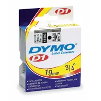 Combined Label and Ribbon Cartridge: 3/4 in x 23 ft, Polyester, White (Gloss), Indoor/Outdoor (MPN 45803)