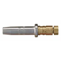 Size 5 cutting tip for machine torches, designed for cutting rusty or scaled metals with a capacity of 5 in to 8 in. Compatible with propane or natural gas. Part of the SC50 Series.
