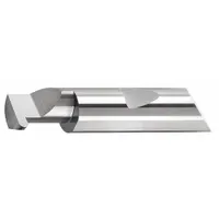MICRO 100 Grooving Tool: 0.2500 in Shank Dia., Right Hand, 2.000 in Overall Lg (MPN QFR-025-8X)