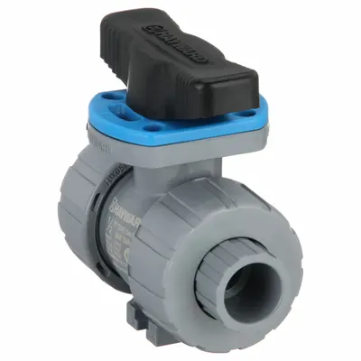 HAYWARD FLOW CONTROL Vented CPVC Ball Valve, 1/2 in, Locking Tee Handle - Vented CPVC Ball Valves