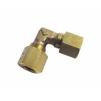 This brass compression fitting adapter joins two 22 mm OD tubes end-to-end with a Compression x Compression connection. It is used in industrial fluid systems for pneumatic, hydraulic, or instrumentation lines, providing a secure joint in piping networks