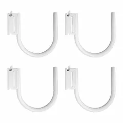 Set of four J-hooks designed for track-mount tool storage. Each hook has a 5 1/2 in overall height. Suitable for organizing tools in workstations, maintenance areas, and assembly lines.