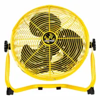 JAN FAN Mounted Fan: 12 in Blade Dia, 3 Speeds, 120V AC, Direct Drive, Steel (MPN JF-12F-Y)