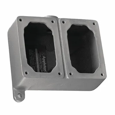 APPLETON ELECTRIC Mounting Body: 2 Gangs, Copper-Free Aluminum, 3/4 in Hub Size - 2-Gang Hazardous Location Electrical Boxes