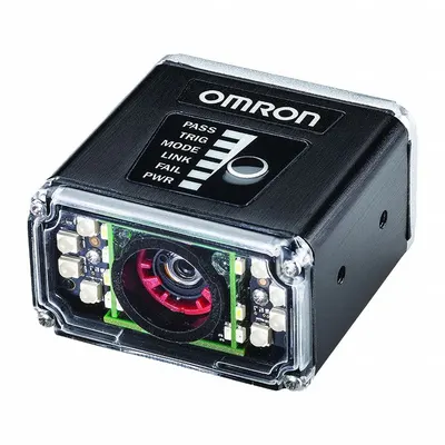 OMRON Barcode Reader: Medium Angle, Red Light - Industrial Ethernet Multicode Readers for Harsh Environments