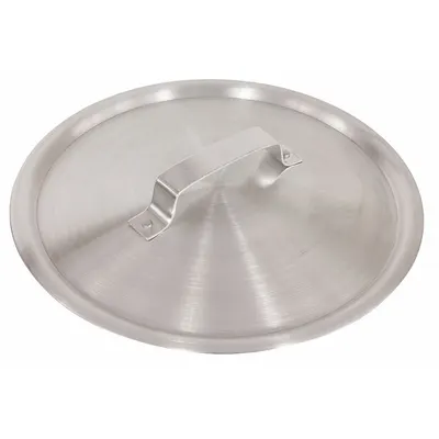 CRESTWARE Fry Pan Cover: 8 in Top Dia, Aluminum, Silver, Aluminum, Natural, 1.5 mm Gauge - Covers