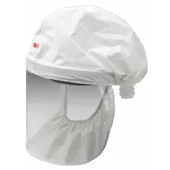 Fabric hood head cover for use with powered air-purifying respirator (PAPR) or supplied-air respirator (SAR) systems. Medium/large headgear size. Supplied in a pack of 20.