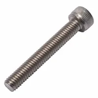 Socket Head Cap Screw: M6x1.00 Thread Size, 40 mm Lg, Std, Plain, Titanium, Grade 2, 6 mm Head Ht (MPN 0107479)