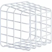 This steel wall fixture guard protects a wide variety of devices against theft and vandalism. It is white, rated for indoor use, and measures 7 inches in overall depth, length, and width. The guard mounts on walls via surface mount and includes mounting hardware
