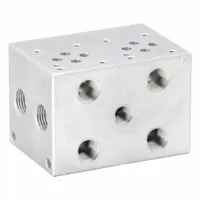 DAMAN Manifold: 3,000 psi Max Pressure, D03 NFPA Size, Aluminum, 3 in Overall Ht, 4.25 in Overall Lg (MPN AD03P022P)