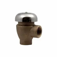 This atmospheric vacuum breaker prevents back-siphonage in potable water systems. It features 1/2 inch female NPT connections, a rough brass body, and bronze internal components. Certified to NSF/ANSI 372 for lead-free compliance, it is suitable for irrigation and plumbing applications