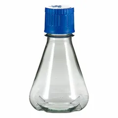APPROVED VENDOR Polycarbonate Erlenmeyer Flask Baffled Base, 250 mL, Sterile, Graduated with Closure