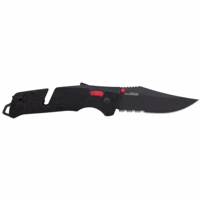 SOG Assisted-Opening Folding Knife, Serrated, 3 1/4 in Closed, 9 in Overall - Assisted-Opening Folding Knives