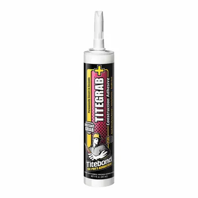 TITEBOND Construction Adhesive: Titegrab Plus, 9 fl oz, Cartridge, Cream - General Purpose Construction Adhesives