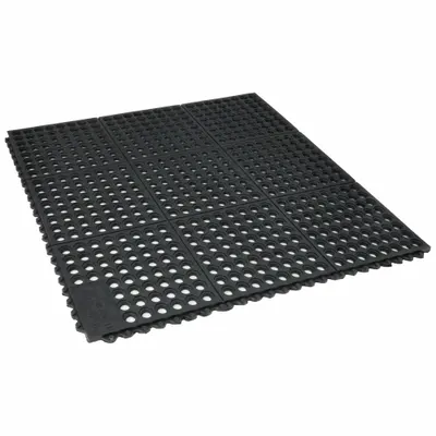 WEARWELL Interlocking Drainage Mat Tile: Interlocking Drainage Mat Tile, 3 ft x 3 ft - Wearwell 24/SEVEN Interlocking Mat System