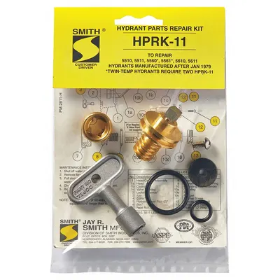 JAY R. SMITH MFG. CO Hydrant Repair Kit: Neoprene/Stainless Steel - Wall & Yard Hydrant Replacement Parts
