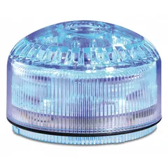 Wall-mount tone alarm with multimode light for industrial visual and audible signaling. Operates on 120 to 240V AC. Features NPN/PNP connection type. Overall width 3 29/32 in. Suitable for alarm, equipment status, or safety condition indication in plants, warehouses, and process areas.