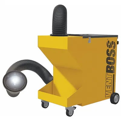 VENTBOSS BY ROBOVENT Single-Arm Mobile Welding Fume Extractor, 120V, G112 - Single-Arm Mobile Welding Fume Extractors