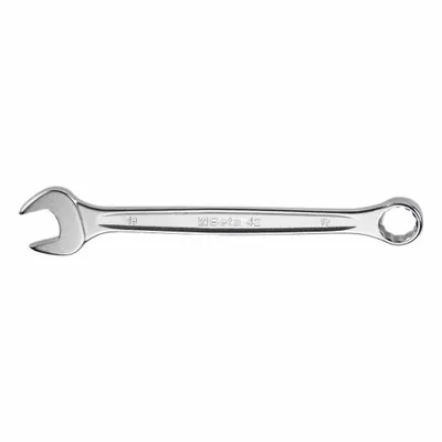 BETA Combination Wrench: Stainless Steel, Chrome, 11 mm Head Size, 5 3/4 in Overall Lg - Metric Spline Combination Wrenches
