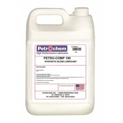 PETROCHEM PETRO-COMP 100-001 Compressor Oil, 1 gal Jug, SAE 30, ISO VG 100 - Air Compressor Oils