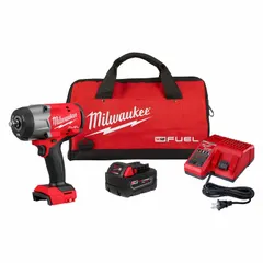 This cordless impact wrench delivers 1,200 ft-lb of fastening torque for heavy-duty bolting applications. Its brushless motor and M18 FUEL™ system provide efficient power for automotive, construction, and industrial maintenance tasks such as tire changes, suspension work, and equipment assembly.