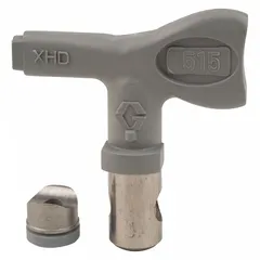 Replacement airless spray gun tip for use with the XHD001 model and XTR series. Gray finish with a 0.015-inch orifice size. Suitable for applying paints and coatings in industrial finishing tasks.