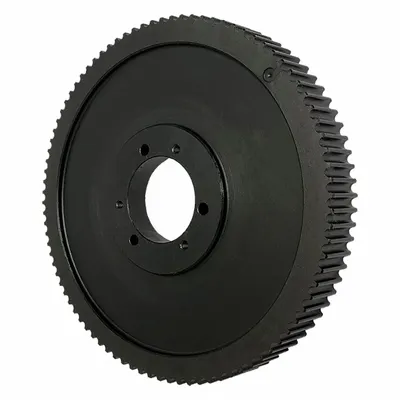 OEM QD90-8M-20 HTD Section QD Bushed Timing Pulley, 90 Teeth, Black Oxide - HTD Section QD Bushed Timing Pulleys