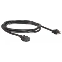 APC BY SCHNEIDER ELECTRIC Power Cord: 8 1/4 ft Lg, 3/14, 5-15P Plug, C19 Receptacle, SJT, Rubber (MPN AP9872)