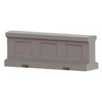 Security Barrier: Gray, 36 in Overall Ht, 8 ft Overall Lg, 24 in Overall Wd, 3,800 lb Wt (MPN TYPE 4 - 8')
