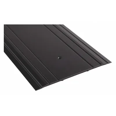 NATIONAL GUARD 913DKB-36 Aluminum Saddle Threshold, 3 ft, Fluted Transition - Saddle Thresholds